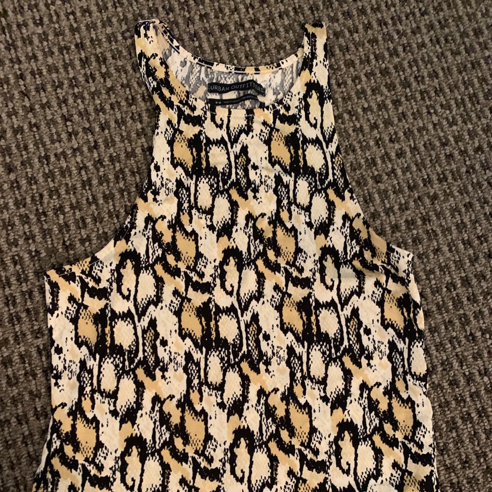 Snakeskin jersey top